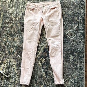 LOFT Light Pink Skinny Jeans